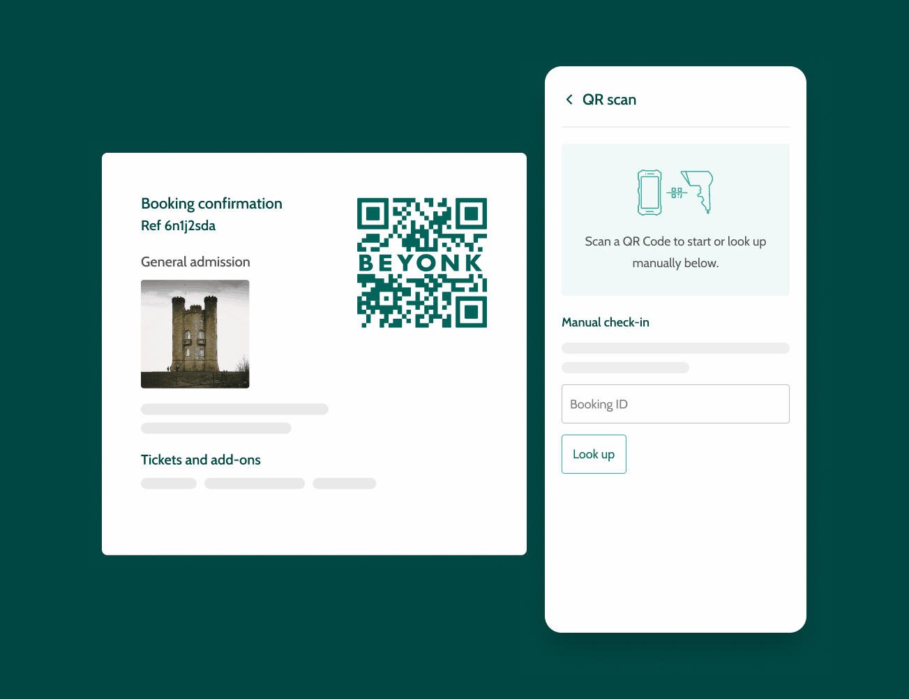 beyonk's qr scanning ticket system in action